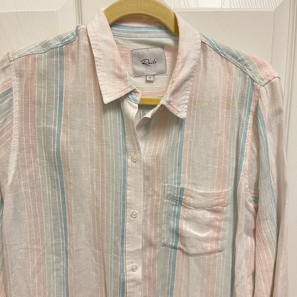 Rails Charlie Button Down in Marbella Stripe - Picture 2 of 11